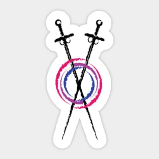 Bisexual Pride Swords Sticker